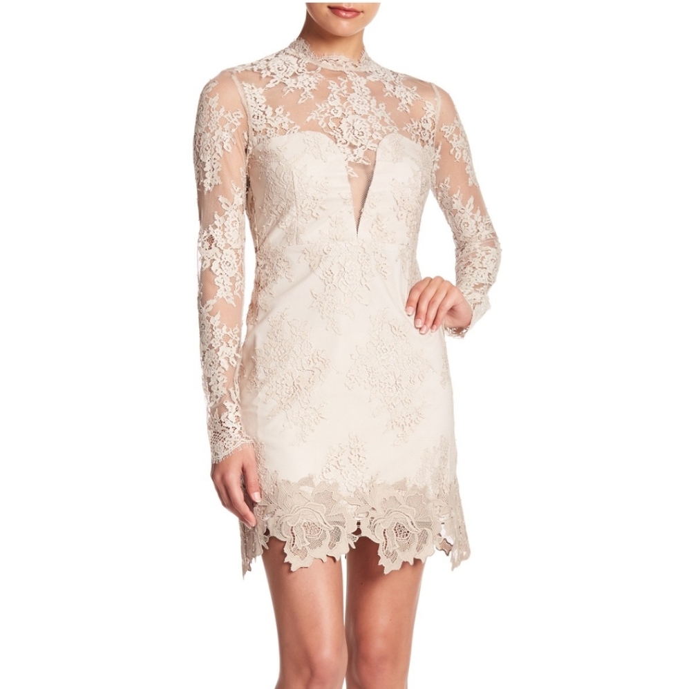 Saylor loves Free People Nude Leondra Lace Dress
